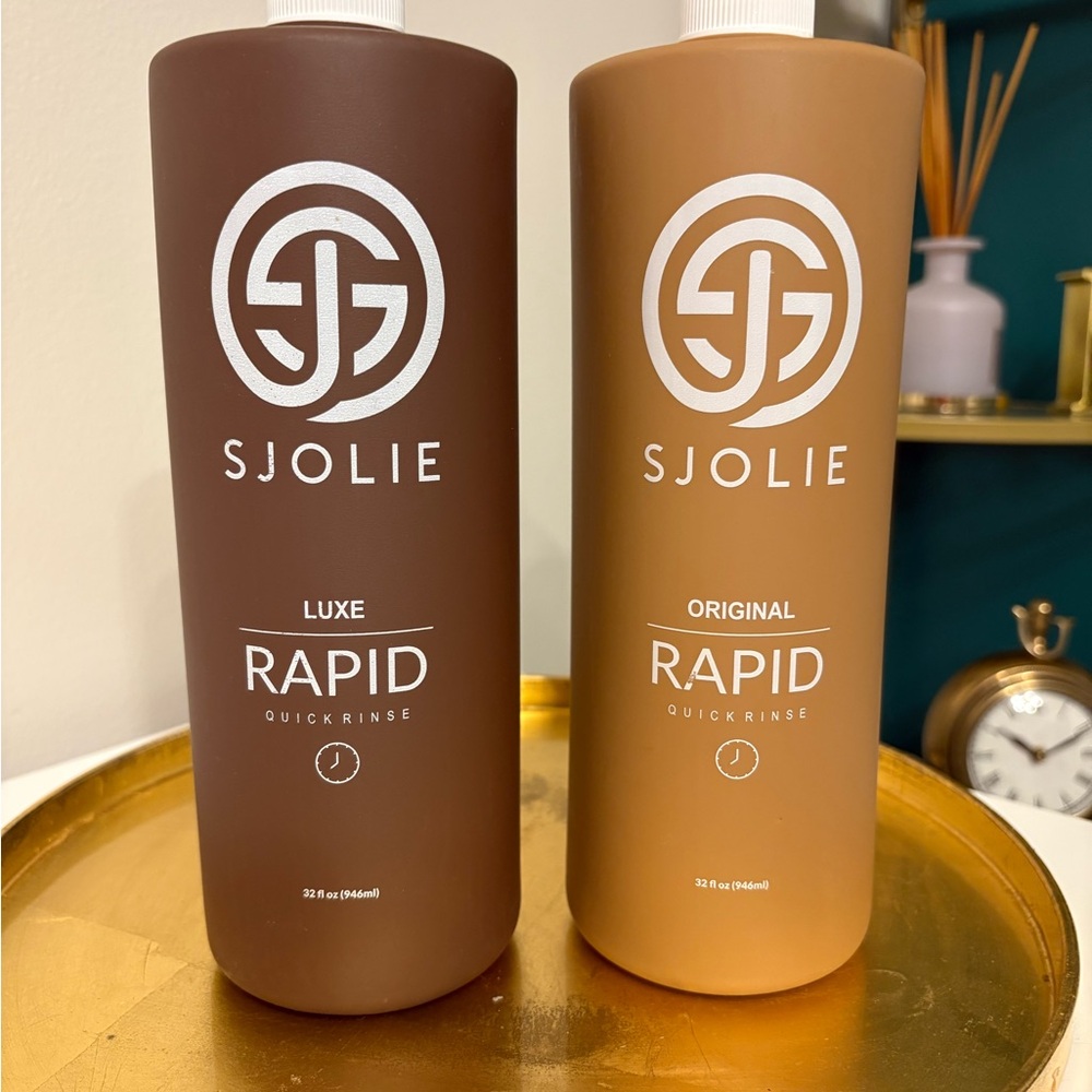 Brand new SEALED SJOLIE Luxe and Original Rapid Quick Rinse 2x 32oz bottles